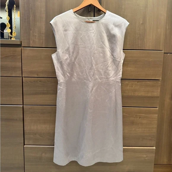 Theory Silver Shift Dress Size 12 - Picture 5 of 10